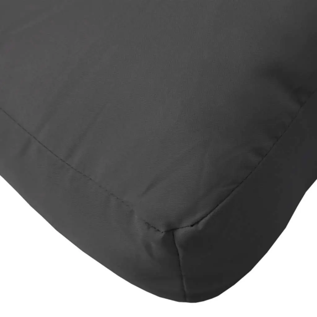 Pallet Cushions 2 pcs Black Polyester Outdoor Garden Furniture Seat Pad Sofa
