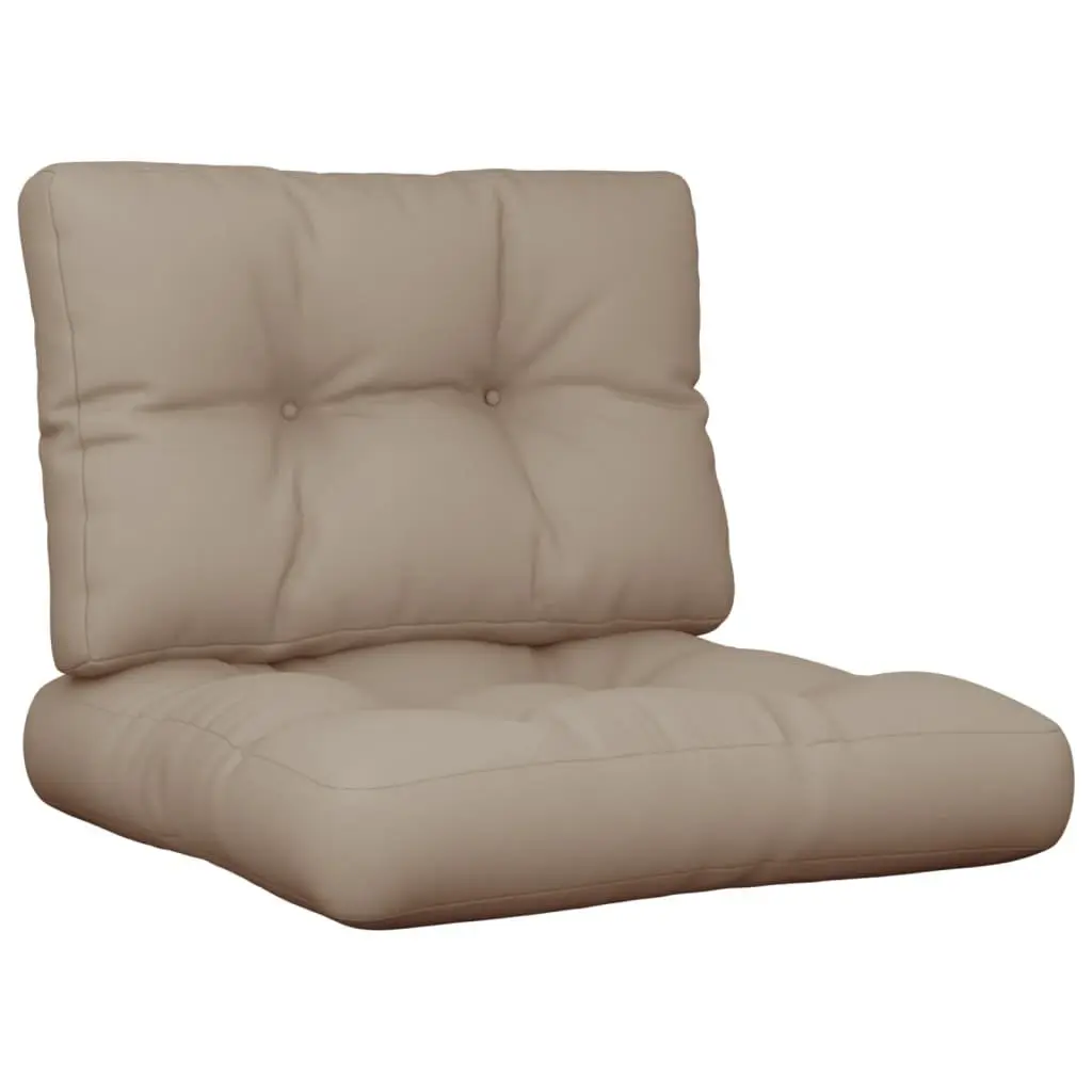 Pallet Cushions Outdoor Sofa Seat Pad 2 Piece Set Taupe Fabric