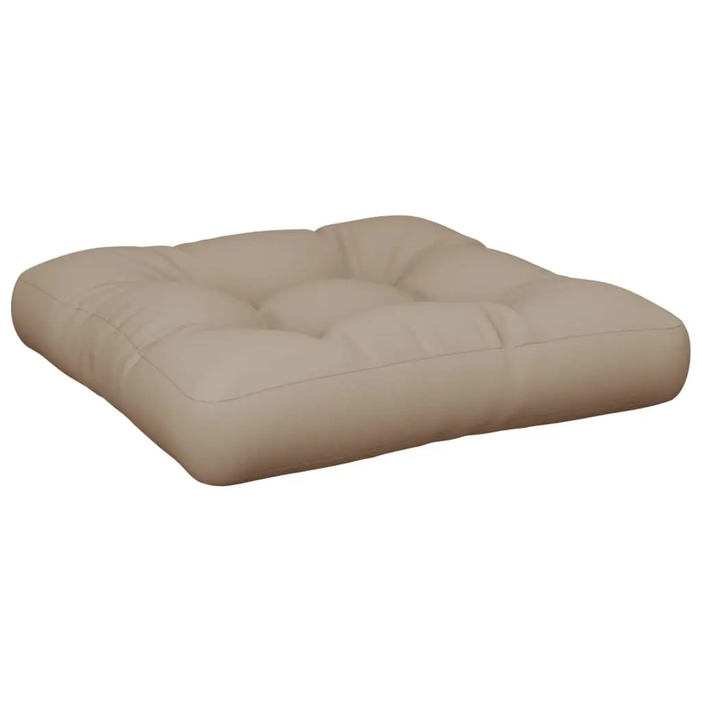 Pallet Cushions Outdoor Sofa Seat Pad 2 Piece Set Taupe Fabric