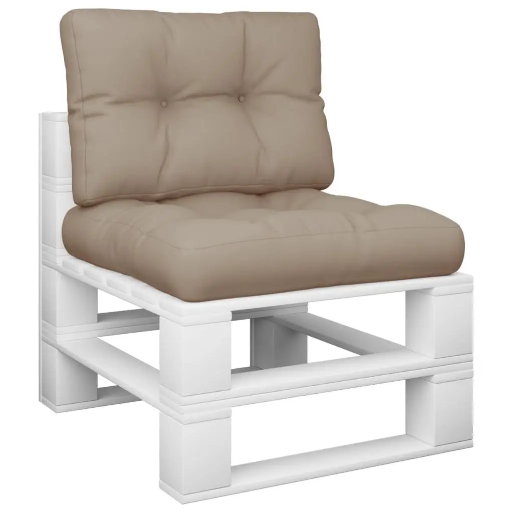 Pallet Cushions Outdoor Sofa Seat Pad 2 Piece Set Taupe Fabric