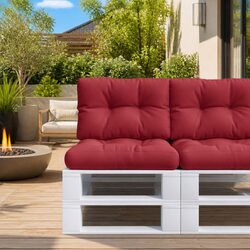 Red Outdoor Pallet Cushions 2 pcs - Specs Included