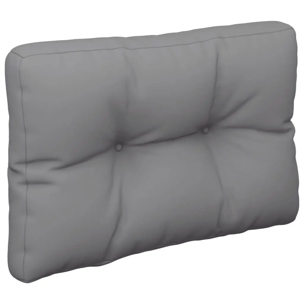 Pallet Cushions 2 pcs Grey Outdoor Garden Sofa Seat Pad Polyester Fabric