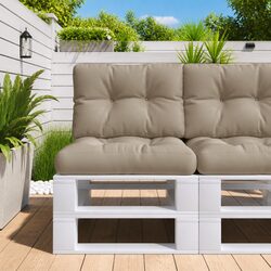 Specifications for Taupe 2-Piece Pallet Cushions