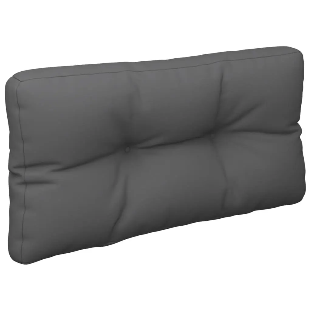 Pallet Cushions 2 Piece Outdoor Sofa Chair Seat Pads Anthracite Soft Filling Durable Polyester Fabric