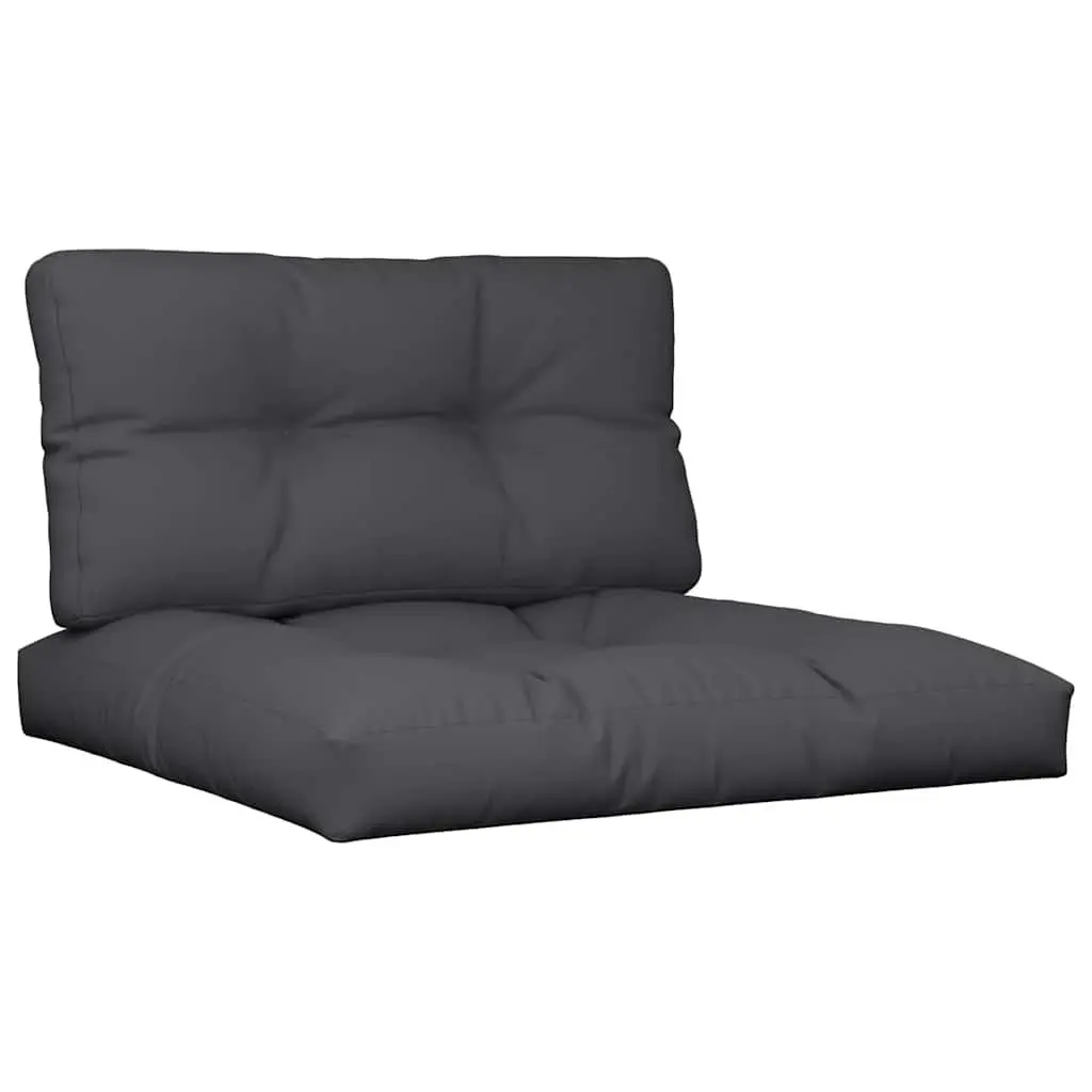 Pallet Cushions 2 pcs Black Outdoor Garden Sofa Seating Pad Decorative Pillow