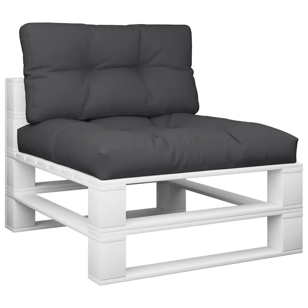 Pallet Cushions 2 pcs Black Outdoor Garden Sofa Seating Pad Decorative Pillow