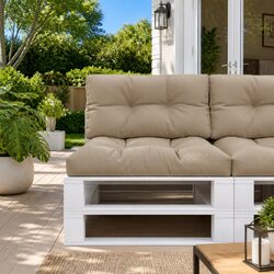 Specifications of 2 pcs Taupe Pallet Cushions
