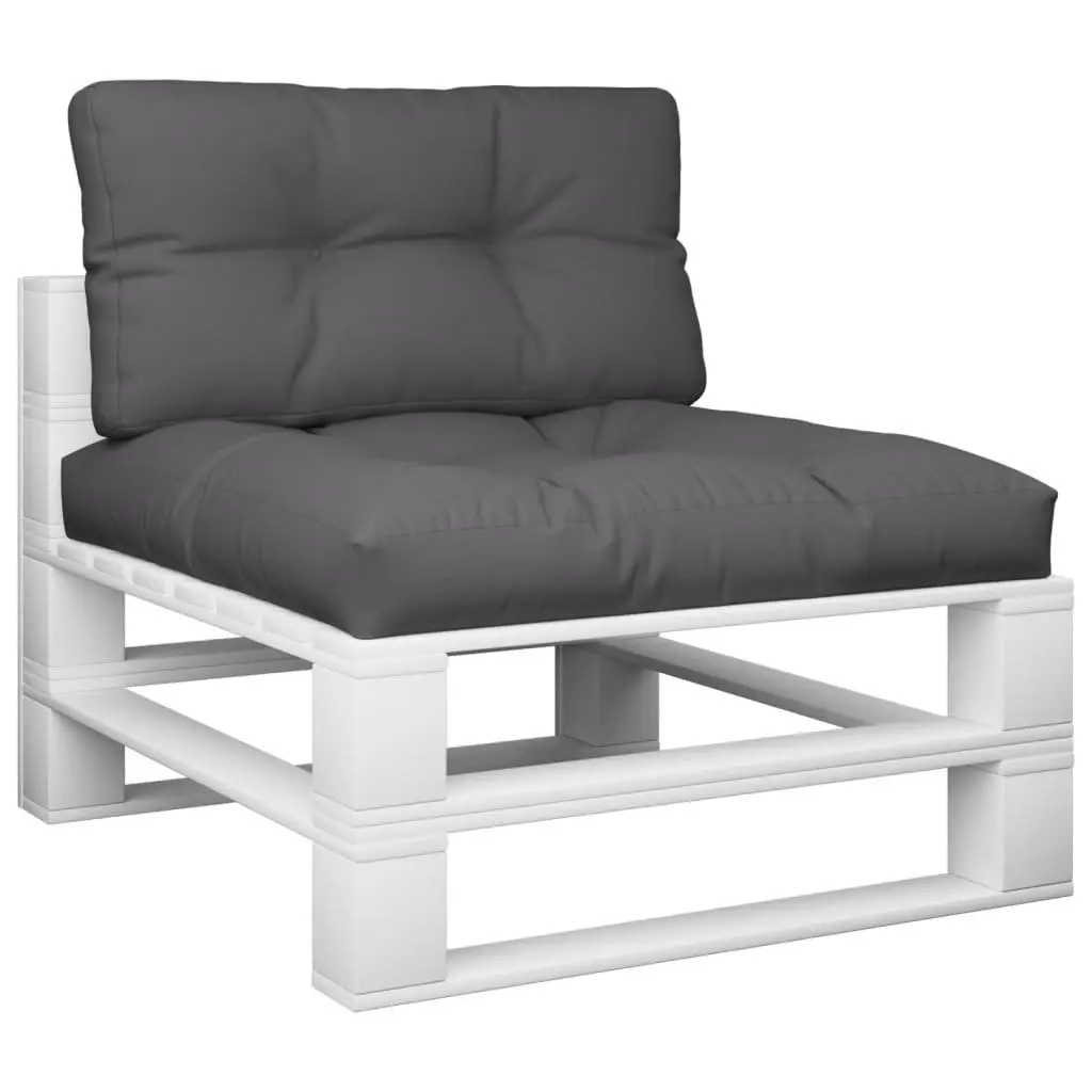 Pallet Cushions 2 pcs Anthracite Outdoor Garden Sofa Seat Pad Cushion Set