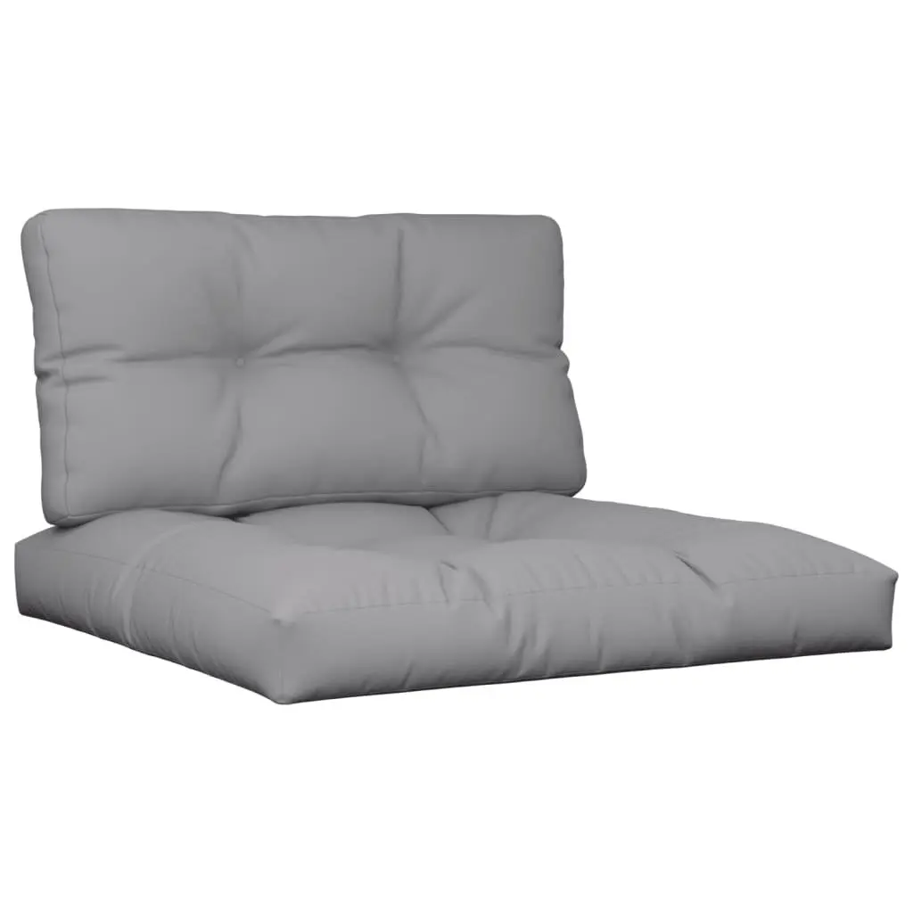 Grey Outdoor Sofa Seat Pad Cushion Set