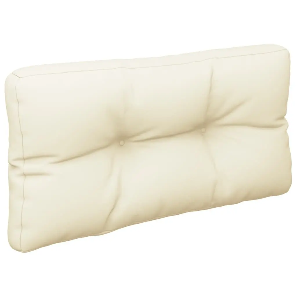 Pallet Cushions 2 pcs Cream Outdoor Garden Sofa Seat Pads Soft Comfortable