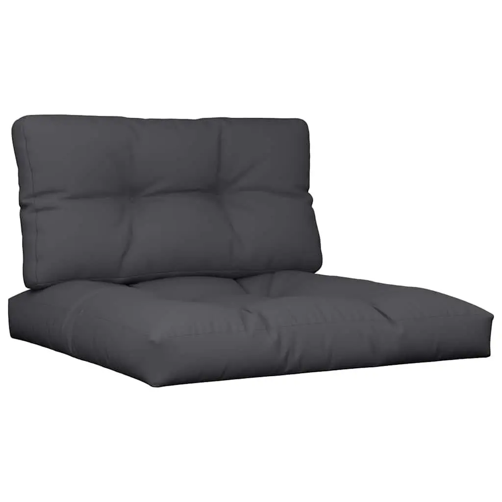 Pallet Cushions Outdoor Garden 2 pcs Black Polyester Fabric