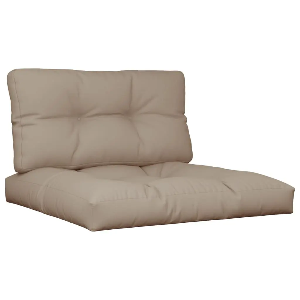 Pallet Cushions for Outdoor Garden Furniture 2 Pieces Taupe