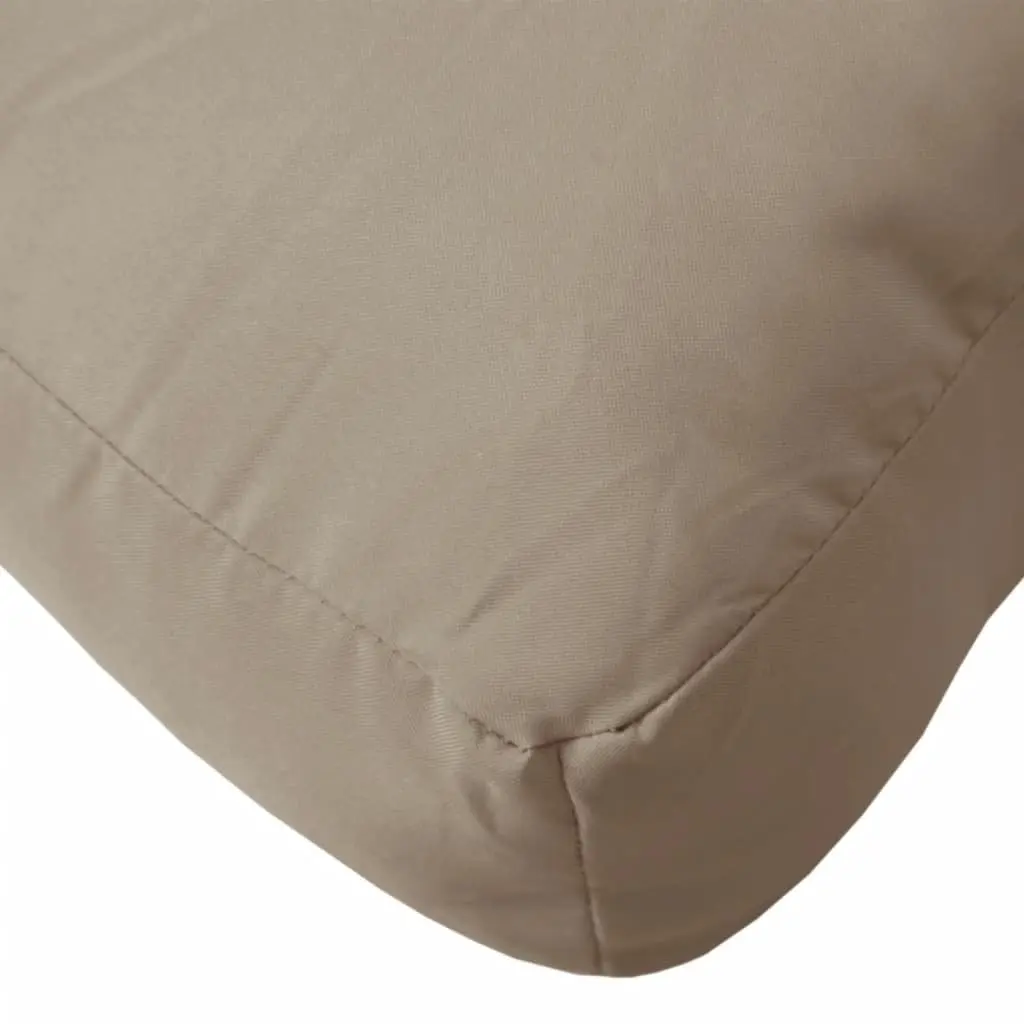 Pallet Cushions for Outdoor Garden Furniture 2 Pieces Taupe