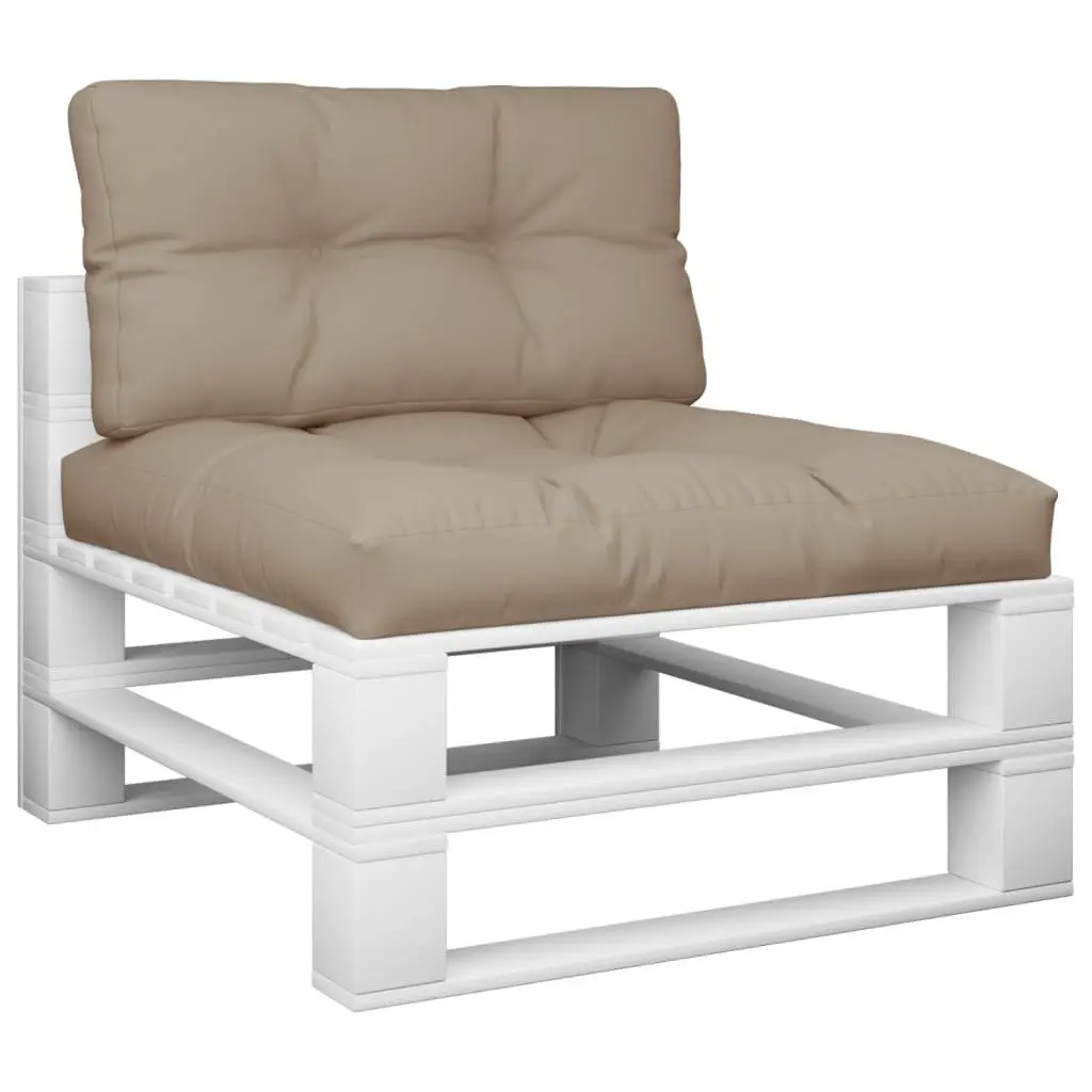Pallet Cushions for Outdoor Garden Furniture 2 Pieces Taupe