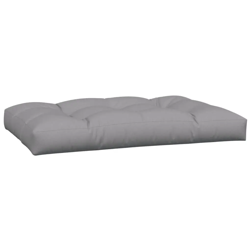 Pallet Cushions 2 Pieces Grey Polyester Fabric Outdoor Garden Sofa Seating Pads