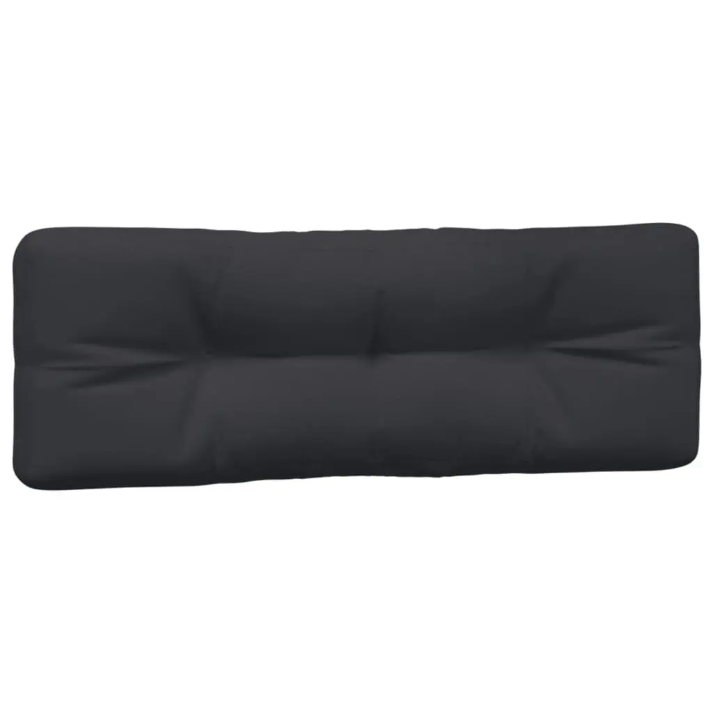 Pallet Cushions 2 pcs Black Outdoor Garden Sofa Seat Pad Chair Cushion Set