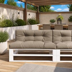 Pallet Cushions Set – 2 Taupe Pieces with Specifications