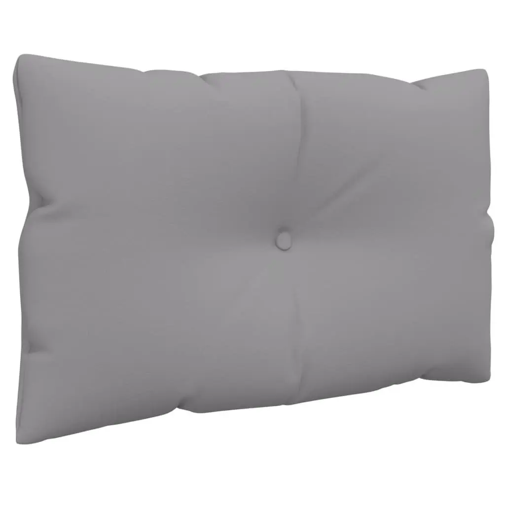 Pallet Cushions 2 Pieces Grey Outdoor Garden Sofa Pad Seating Decor Polyester