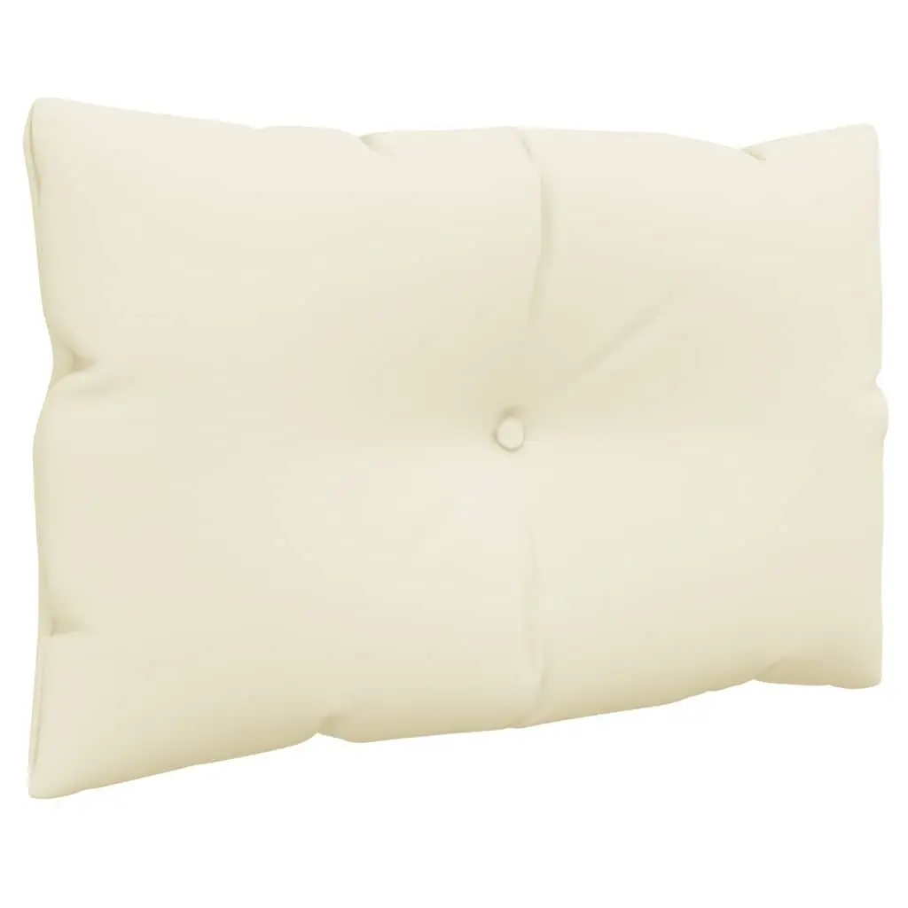 Pallet Cushions Outdoor Indoor Use Cream 2 Piece