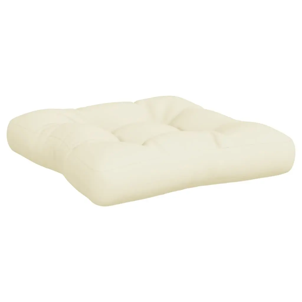 Pallet Cushions Outdoor Indoor Use Cream 2 Piece