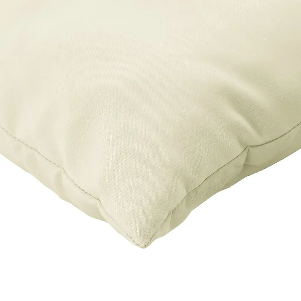 Pallet Cushions Outdoor Indoor Use Cream 2 Piece