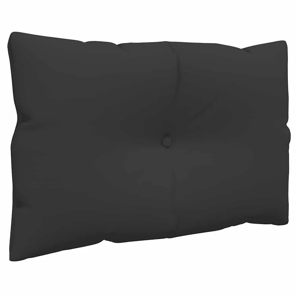 Pallet Cushions 2 pcs Black Outdoor Garden Sofa Seat Pad Filling Comfort Decor