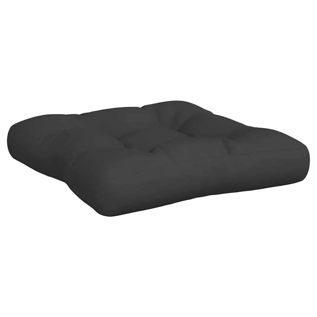 Pallet Cushions 2 pcs Black Outdoor Garden Sofa Seat Pad Filling Comfort Decor