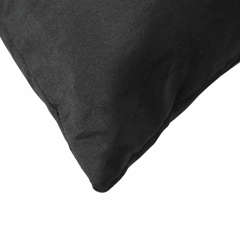 Pallet Cushions 2 pcs Black Outdoor Garden Sofa Seat Pad Filling Comfort Decor