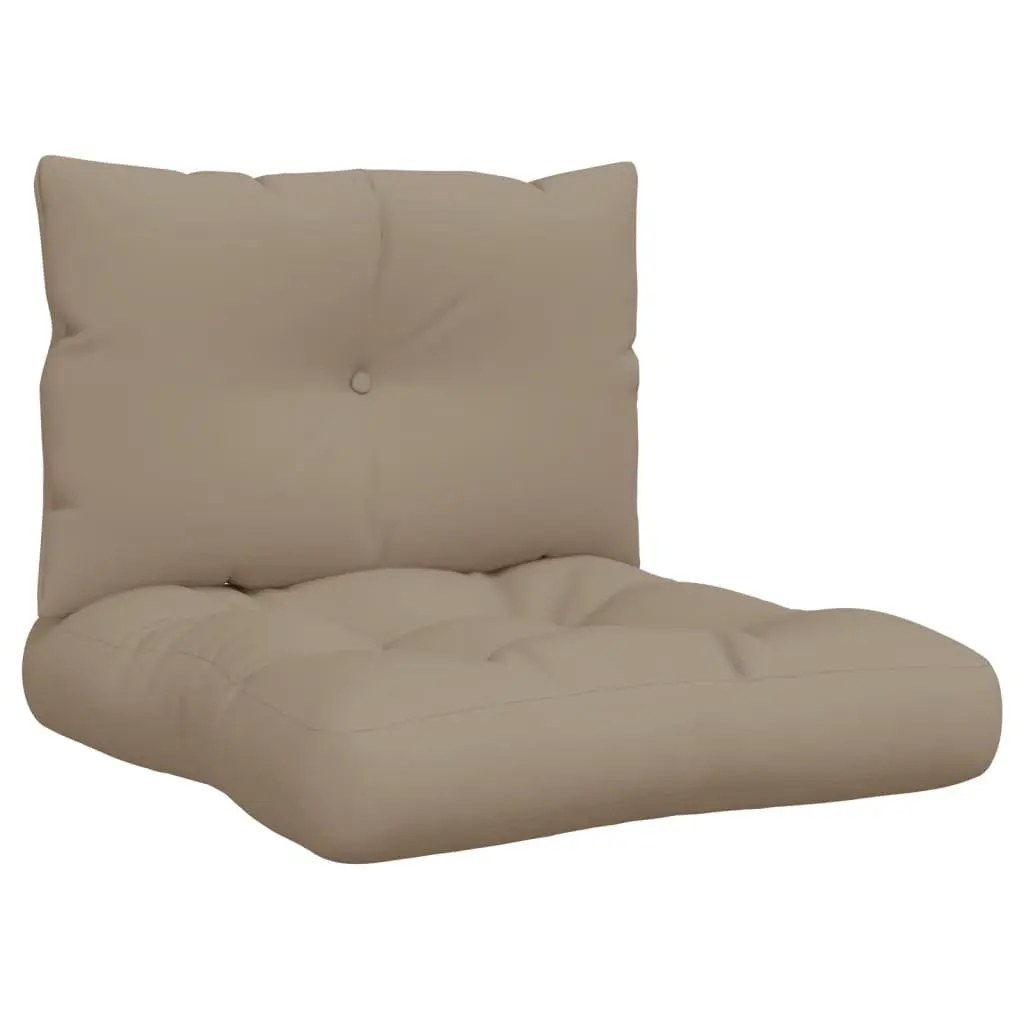 Pallet Cushions Outdoor Garden Furniture Seat Pad Taupe 2 Piece