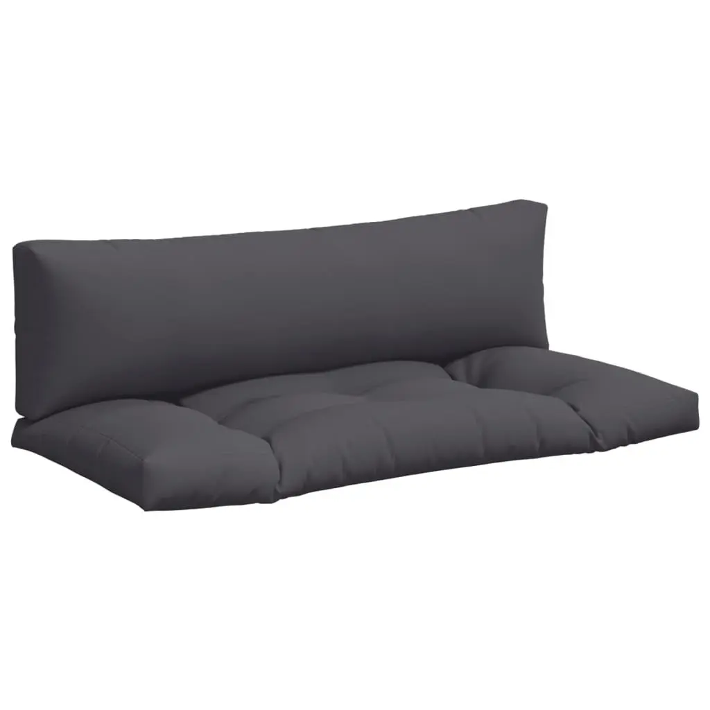 Pallet Cushions Outdoor Garden Furniture Seat Pad Anthracite 2 Piece