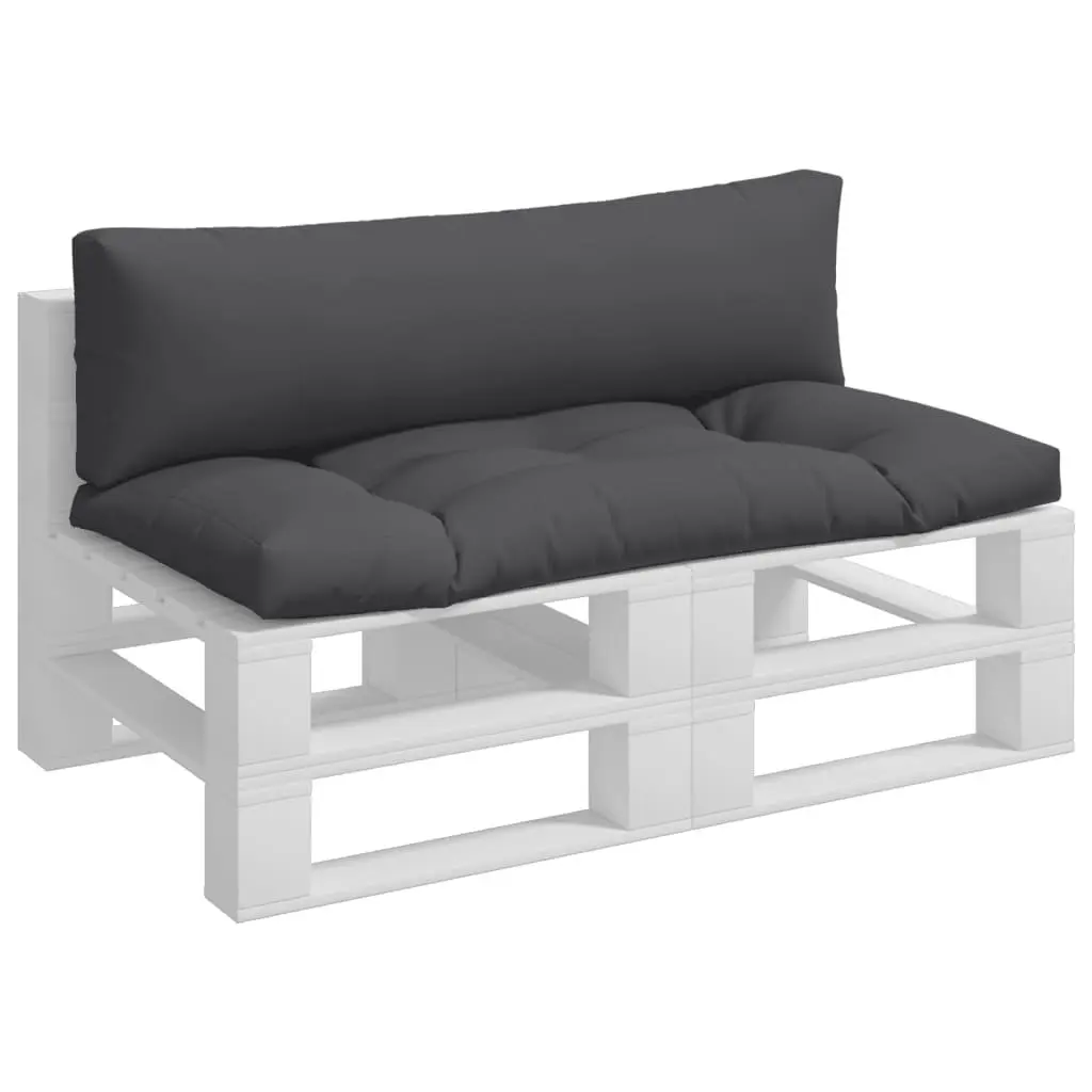 Pallet Cushions Outdoor Garden Furniture Seat Pad Anthracite 2 Piece