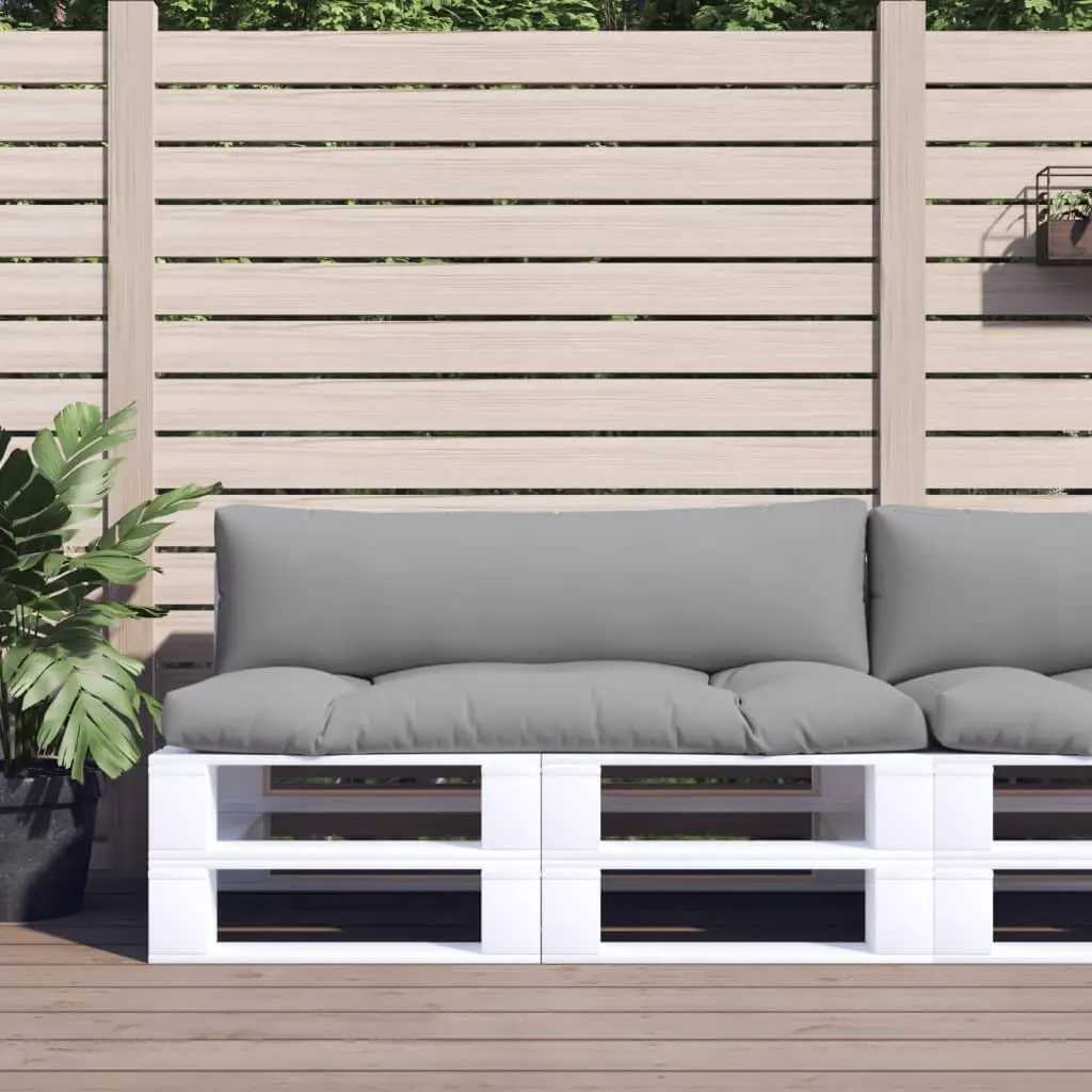 Pallet Cushions 2 pcs Grey Outdoor Indoor Seat Pad Garden Furniture Decor