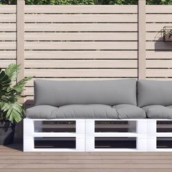 Pallet Cushions 2 pcs Grey Outdoor Indoor Seat Pad Garden Furniture Decor