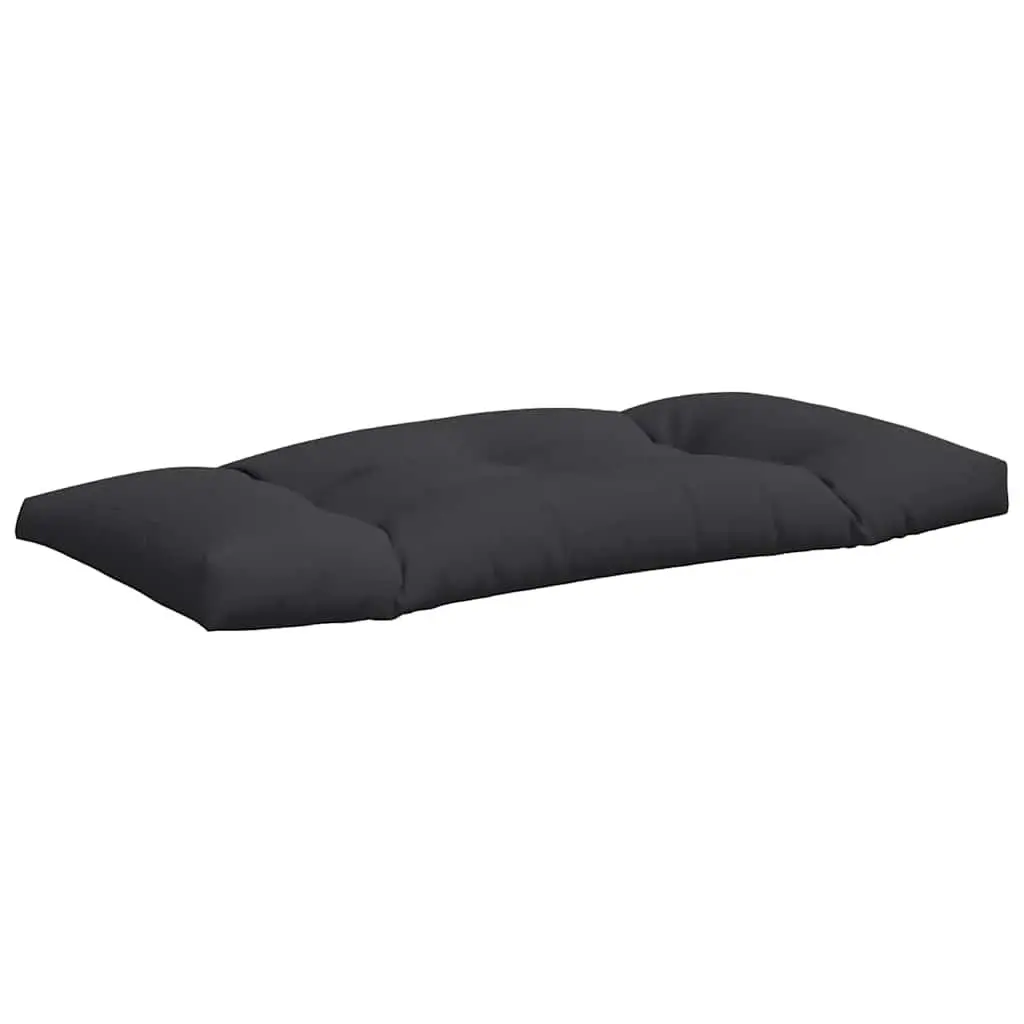 Pallet Cushions Indoor Outdoor Garden Sofa Seat Pad Black 2 Piece