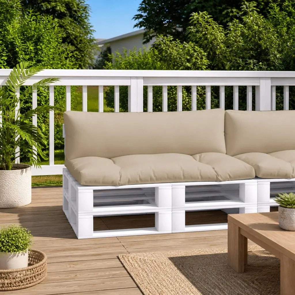 Taupe Pallet Cushions 2 pcs Set