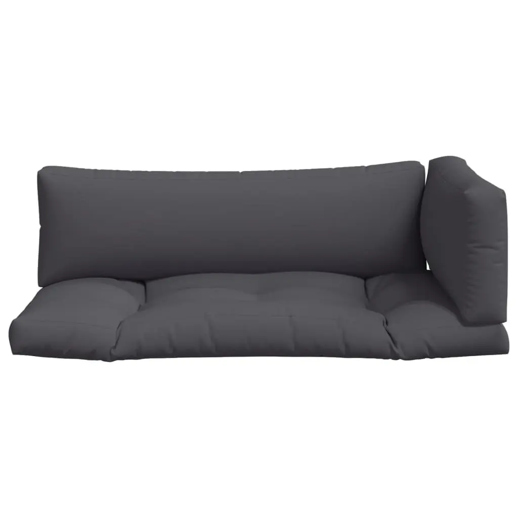 Pallet Cushions 3 pcs Anthracite Outdoor Garden Furniture Seat Pad Decor