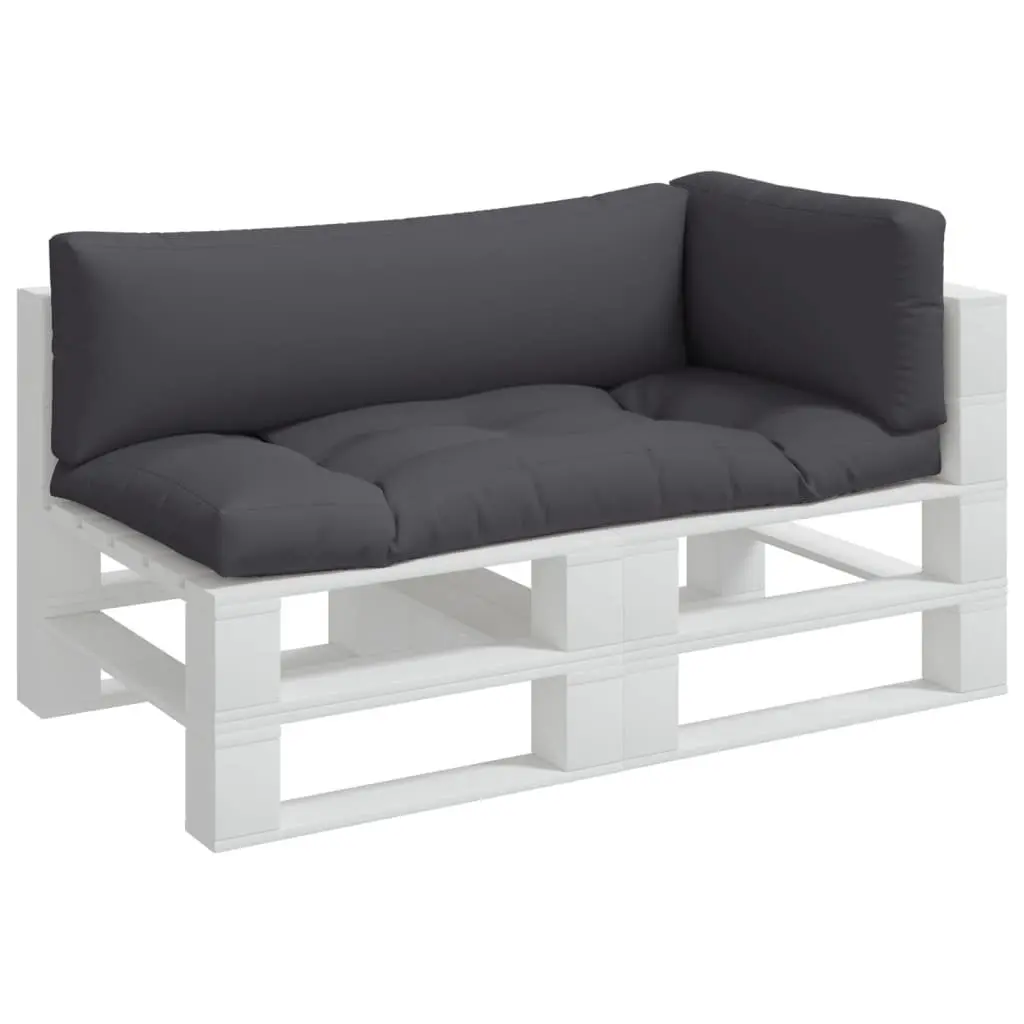 Pallet Cushions 3 pcs Anthracite Outdoor Garden Furniture Seat Pad Decor
