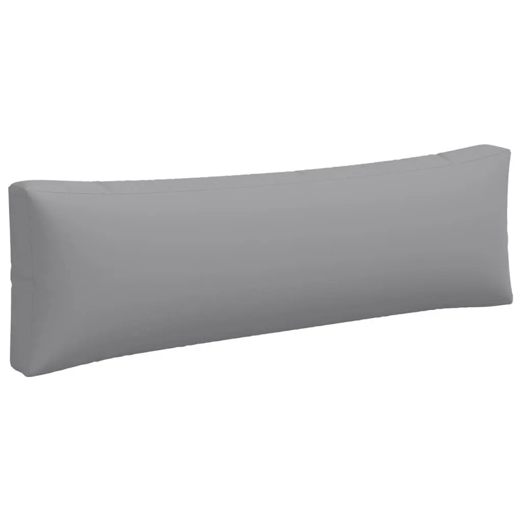 Pallet Cushions 3 pcs Grey Fabric Outdoor Garden Sofa Seat Pad Filler