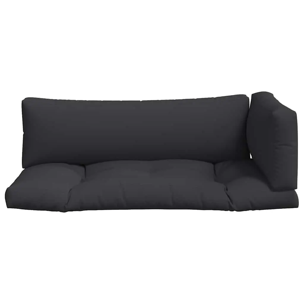 Pallet Cushions 3 pcs Black Outdoor Garden Furniture Seat Pad Decor