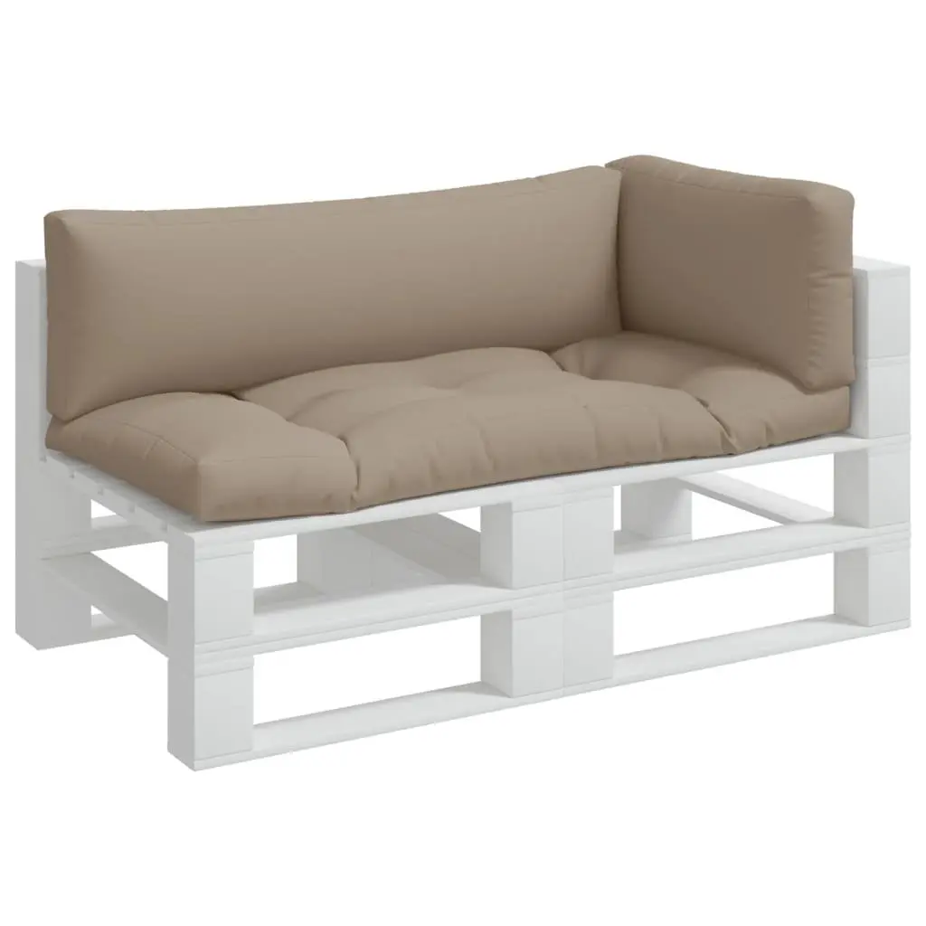 Pallet Cushions 3 Pieces Taupe Outdoor Garden Furniture Seat Pad Comfort