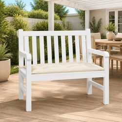 Garden Bench Cushion Specifications: 100x50x7cm, Oxford Fabric, Cream