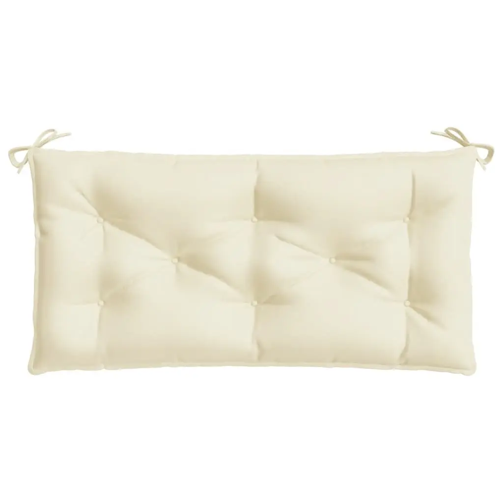 Garden Bench Cushion Outdoor Patio Seat Pad Cream 100x50x7cm