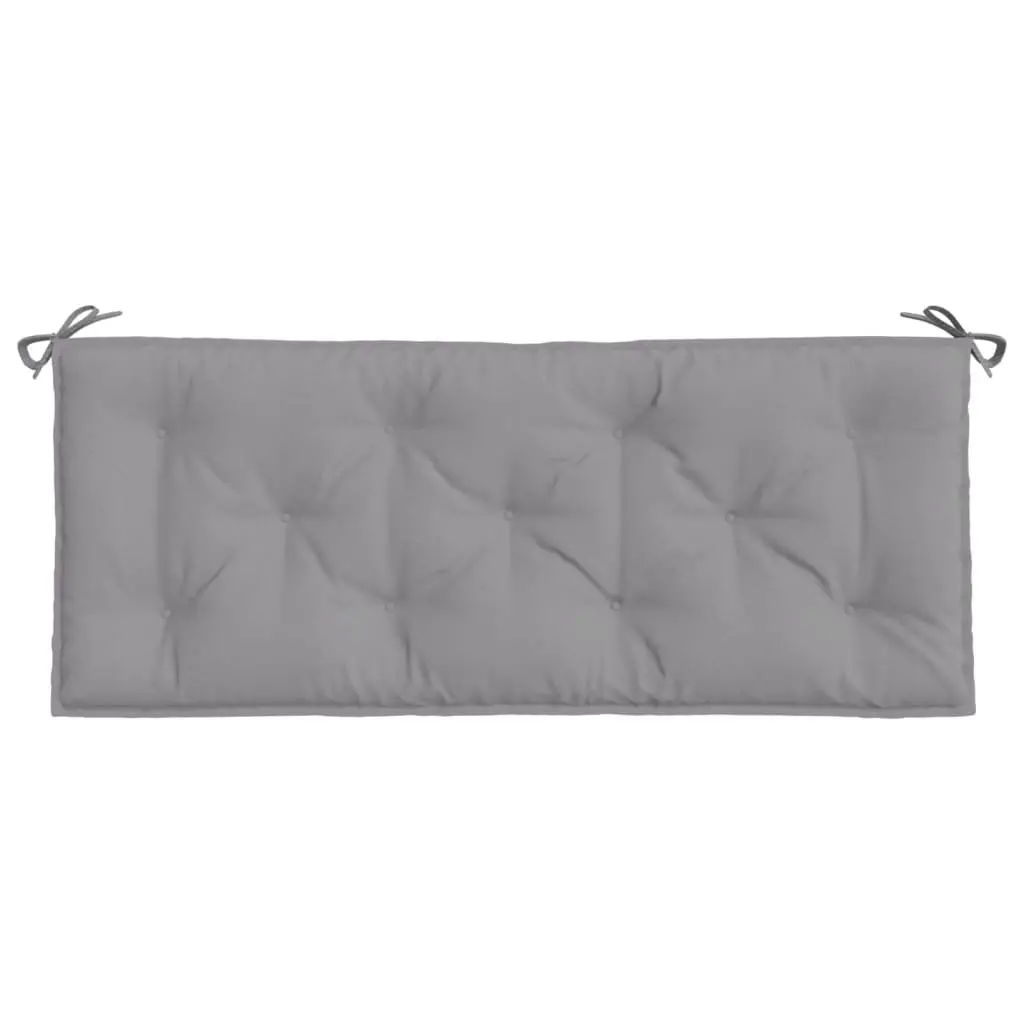 Garden Bench Cushion Grey 120x50x7cm Outdoor Patio Seat Pad Water-Resistant