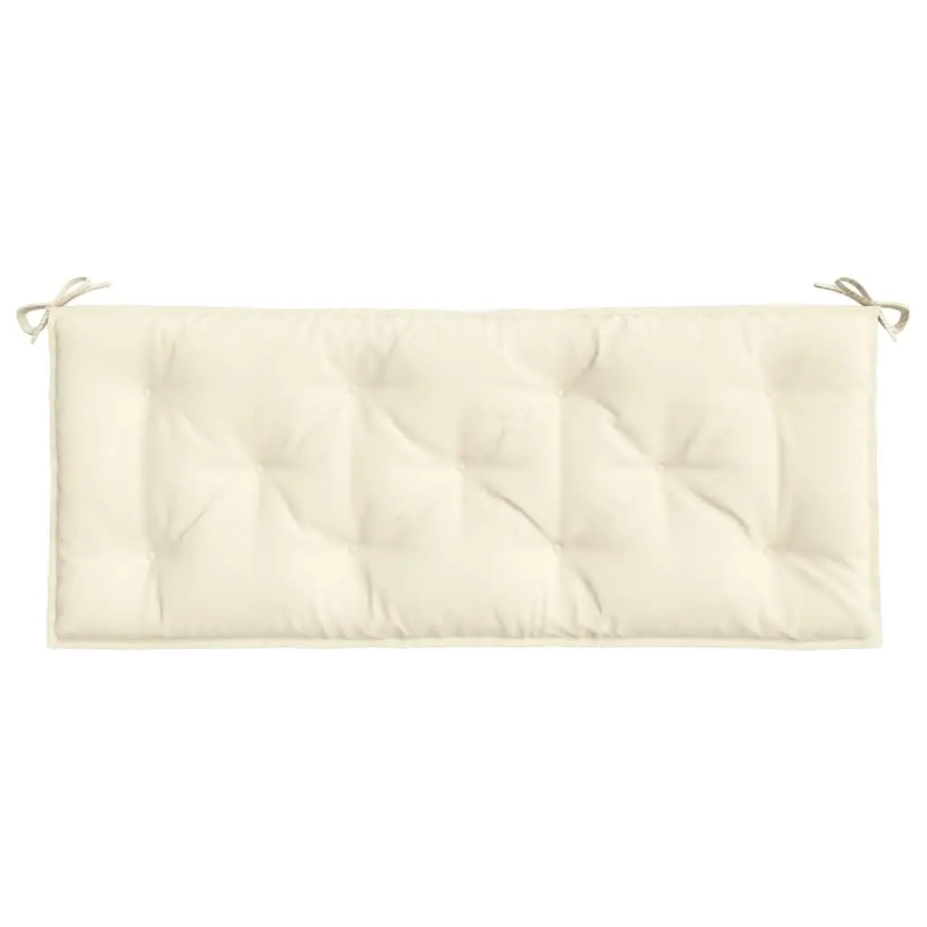Garden Bench Cushion Outdoor Use Cream Oxford Fabric 120x50x7cm