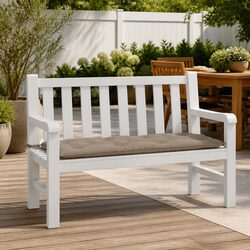 Garden Bench Cushion Outdoor Patio Seat Pad Taupe 120x50x7 cm Oxford Fabric