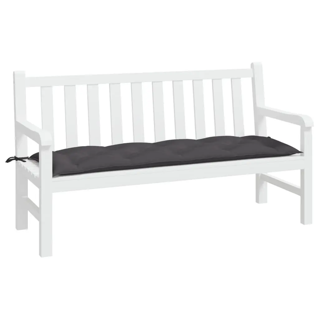 Outdoor Cushion 150x50x7cm Anthracite Garden Bench Pad for Patio and Indoor Furniture