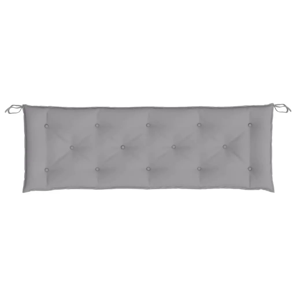 Garden Bench Cushion 150x50 cm Grey Outdoor Patio Seat Pad Oxford Fabric