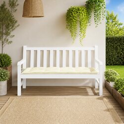 Garden Bench Cushion, 150 x 50 x 7 cm, Cream