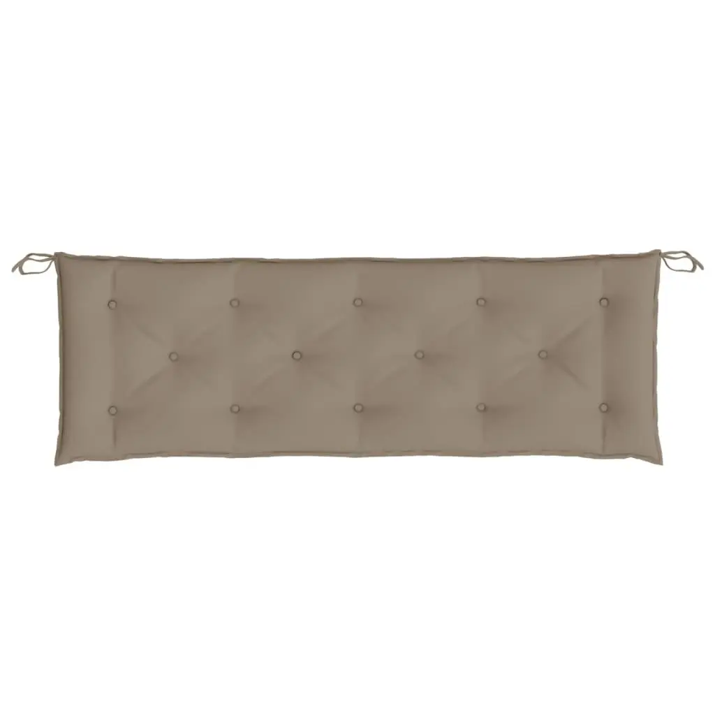 Garden Bench Cushion Taupe 150x50x7 cm Outdoor Patio Seat Pad