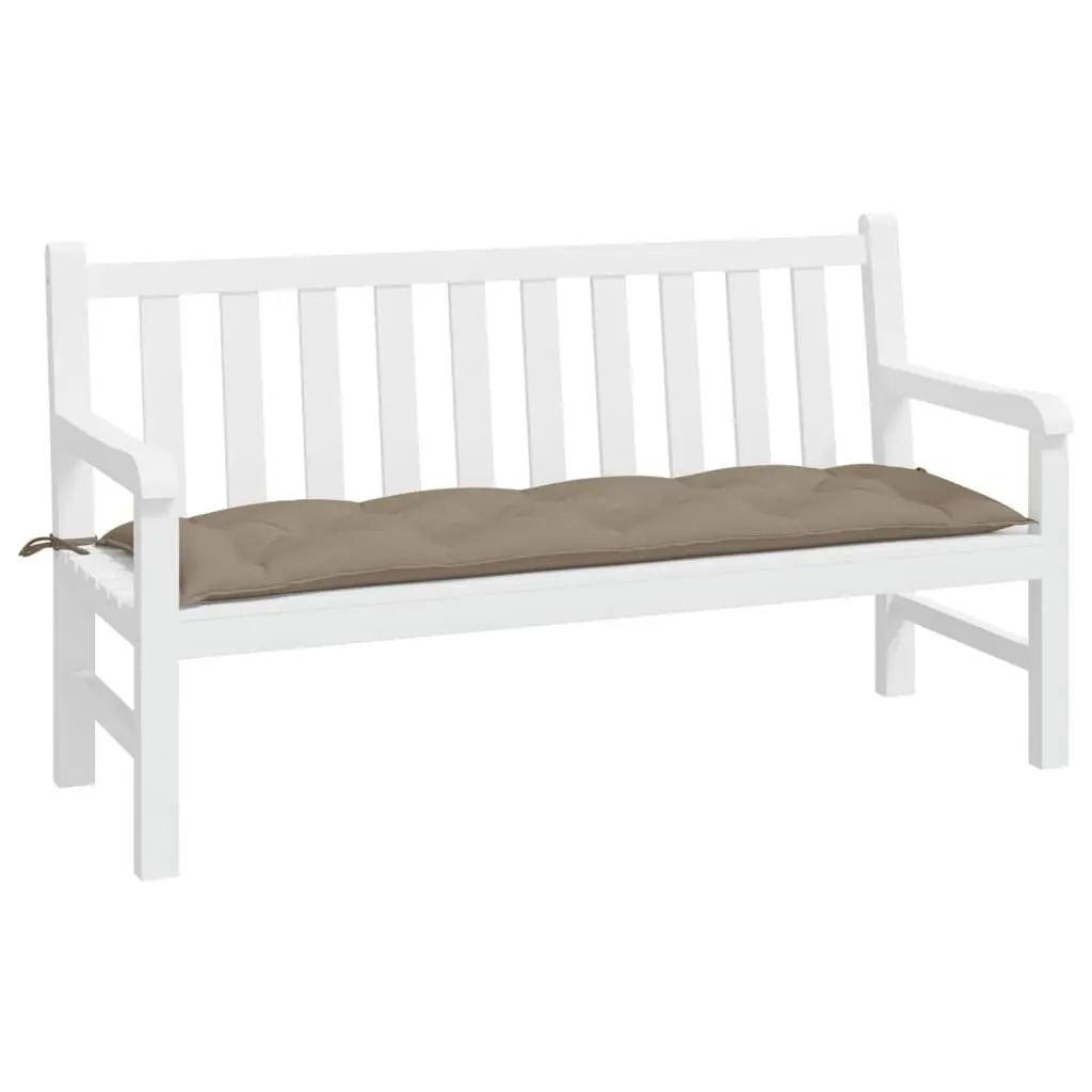 Garden Bench Cushion Taupe 150x50x7 cm Outdoor Patio Seat Pad